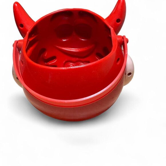 VTG M&M's Red Devil Halloween Candy Pail Container 1999 - Picture 3 of 8